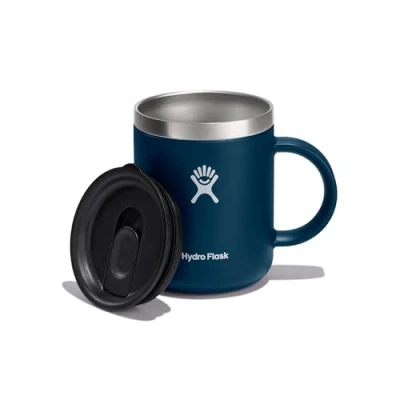 Abbildung von HYDRO FLASK Kaffeebecher 354ml (12 oz) Vakuumisolierter Thermobecher aus Edelstahl Isolierbecher mit Griff &amp; Steckdeckel Reise Becher Spülmaschinenfester Indigo