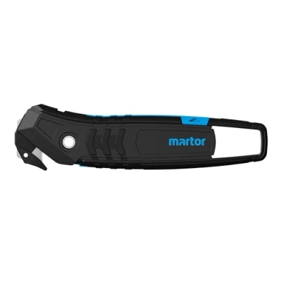 Abbildung von MARTOR Sicherheitsmesser, Verdeckte Klinge, SECUMAX 350, Profi Cuttermesser, Klebebandritzer, Leicht, Kunststoff, Rechts &amp; Linkshänder, GS Geprüft