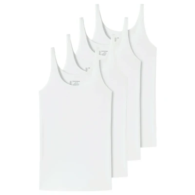 Abbildung von Schiesser 4ER PACK Unterhemd/shirt, Damen, Größe: 42, Weiß