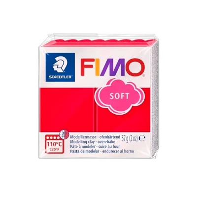 Abbildung von STAEDTLER 8020 24 Fimo Soft Normalblock, Modelliermasse, 57 g, indischrot