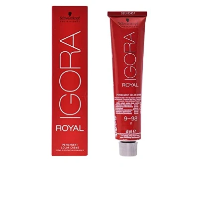Abbildung von Schwarzkopf IGORA Royal Premium Haarfarbe 9 98 extra hellblond violett rot, 1er Pack (1 x 60 ml)