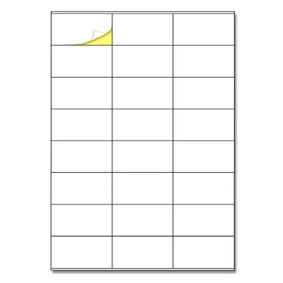 Abbildung von TownStix 24 Stück/Blatt, 25 Blatt Etiketten Selbstklebend, Klebeetiketten zum Bedrucken, Adressetiketten Adressaufkleber A4 (70 x 36mm)