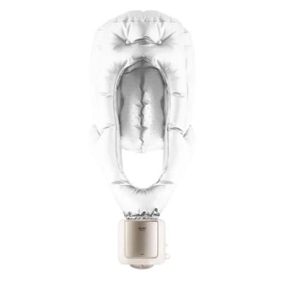 Abbildung von Krups Trockenhaube, 2 Temperaturstufen, Kaltluft Funktion, Für voluminöses Haar, Langes Kabel, Aufbewahrungstasche, 600 Watt, Weiß, CF6000N1