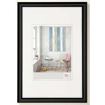 Abbildung von walther design Bilderrahmen schwarz 20 x 30 cm Trendstyle Kunststoffrahmen KP030B