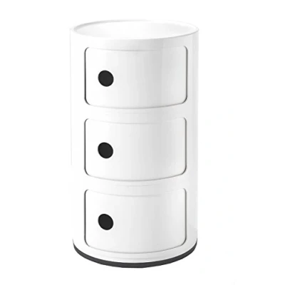 Abbildung von Kartell Componibile, Acrylnitril Butadien Styrol, Weiß, 3 Fächer