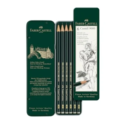 Abbildung von Faber Castell 119063 Bleistift 9000, 6er Etui