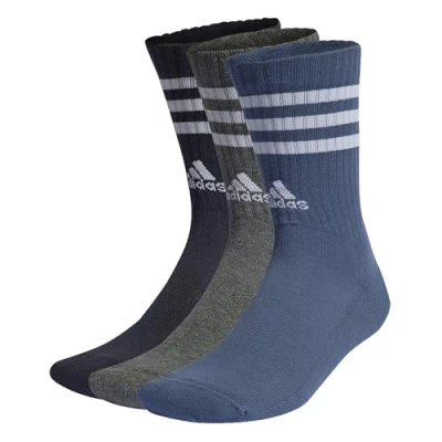 Abbildung von adidas Performance 3 Stripes Cushioned Unisex PACK Sportsocken, Größe: 34 36, Legend ink/preloved ink/dark grey heather