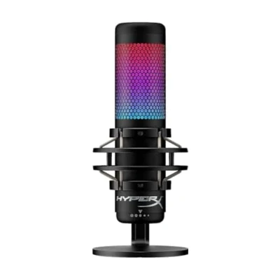 Abbildung von HyperX QuadCast S RGB USBKondensatormikrofon für PC, PS4 und Mac, vibrations stoßgeschützt, Poppschutz, Gaming, Streaming, Podcasts, Twitch, YouTube, Discord