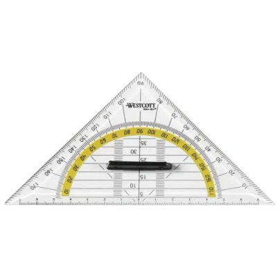 Abbildung von WESTCOTT E 10133 BP Geodreieck 16 cm Mit Griff