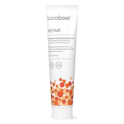 Abbildung von Locobase Repair Creme für trockene und rissige Haut, 50 g tiefe intensive Feuchtigkeit reduziert Haut Trockenheit spendet gereizter empfindlicher