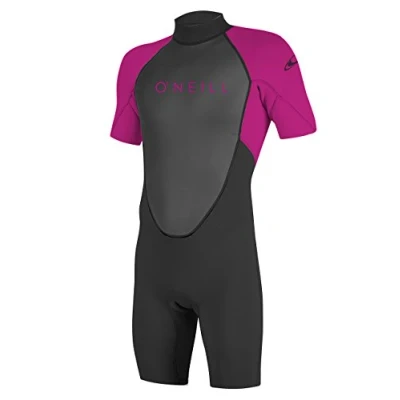 Abbildung von ONEILL Mädchen Youth Reactor Ii 2mm Back Zip Spring Wetsuit, schwarz (Berry), 10