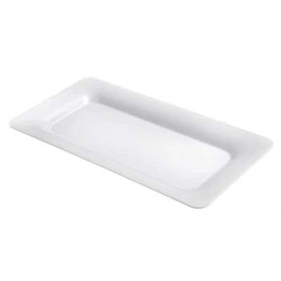 Abbildung von HENDI GN Tablett Melamin 1/3 weiß 325 x 177 20 mm eckig bruchfest, Platte