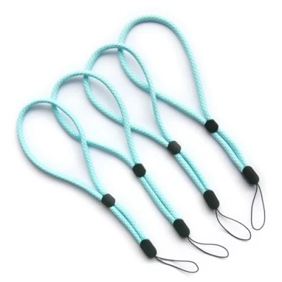 Abbildung von trage.band® kurzes verstellbares Handgelenk Trageband, 4 St weiß blau