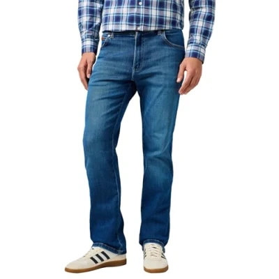 Abbildung von Wrangler Jeans Straight Leg, Herren, Größe: 29x32, Blau