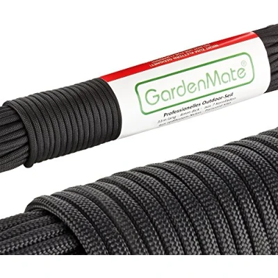 Abbildung von GardenMate Paracord 550 Professionelles Nylon Outdoor Seil Oliv Grün 31m lang 4mm dick Kernmantel aus 7 Kernfäden reißfestem