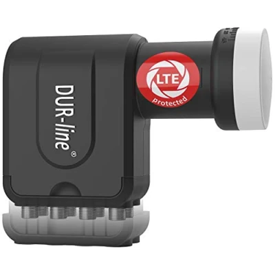 Abbildung von DUR line +Ultra Octo LNB 8 Teilnehmer schwarz mit LTE Filter, Fach, digital Wetterschutz, Full HD, 4K,Premium Qualität