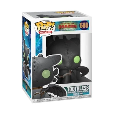 Abbildung von Funko Pop! Vinyl: How to Train Your Dragon 3: Toothless Vinyl Sammelfigur Geschenkidee Offizielle Handelswaren Spielzeug Für Kinder und Erwachsene Movies Fans Modellfigur Sammler