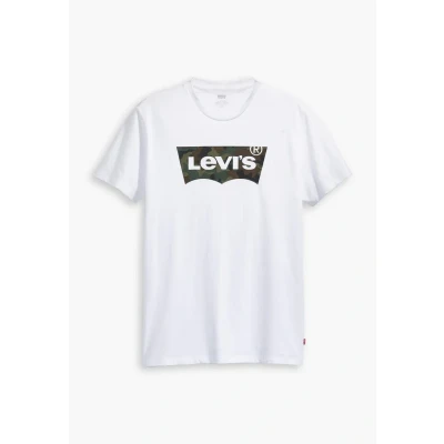 Abbildung von Levi&#039;s Housemark Graphic Tshirt print, Herren, Größe: XS, Bw logo dress blues