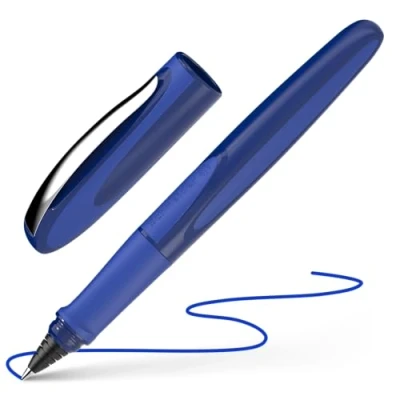 Abbildung von Schneider 187815 Ray Tintenroller (Nachfüllbar mit Standard Tintenpatronen, geeignet für Rechts und Linkshänder) space blue