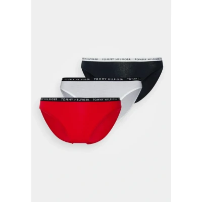 Abbildung von Tommy Hilfiger 3 PACK Slip, Damen, Größe: Small, Desert sky/white/primary red