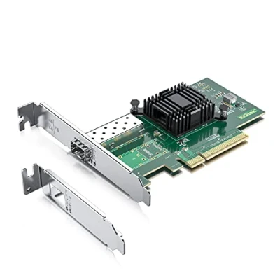 Abbildung von 10Gtek 10GbE PCIE Netzwerkkarte für Intel X520 DA1, 82599EN Chip, Single SFP+ Ports, 10Gbit PCI Express x8 LAN Adapter, 10Gb NIC Windows Server/Linux/VMware
