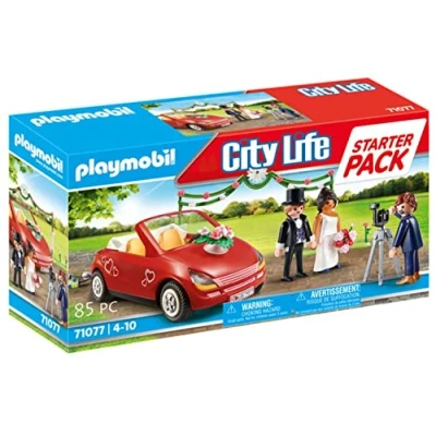 Abbildung von PLAYMOBIL City Life 71077 Starter Pack Hochzeit, Mit Spielzeug Auto, Erstes für Kinder ab 4 Jahren