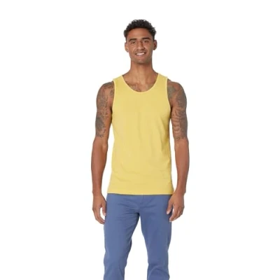 Abbildung von Amazon Essentials Herren Tanktop, Schmale Passform, Gelb, XS