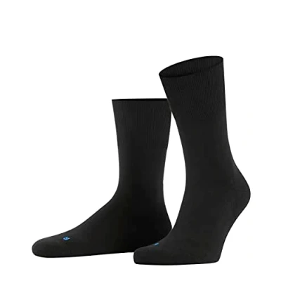Abbildung von FALKE Unisex Socken Run U SO Baumwolle Funktionsmaterial einfarbig 1 Paar, Schwarz (Black 3000), 37 38
