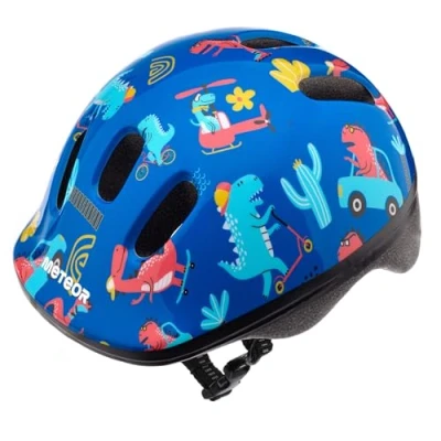 Abbildung von meteor® Fahrradhelm MV6 2 Kinder &amp; Jugendhelme: Radhelm für Radfahrer Radsport; Hoverboard, Inline Skate BMX Fahrrad Scooter Entwickelt die Sicherheit der jüngsten Benutzer