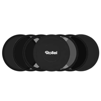 Abbildung von Rollei F:X Pro Magnetische ND Rundfilter Set Mark II in 67mm. Magnet Filter/Graufilter bestehend aus CPL,ND8, ND64,ND1000 und magnetischen Basisring ideal für die Langzeitbelichtung