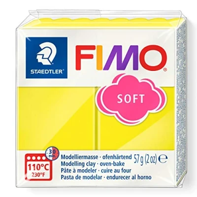 Abbildung von STAEDTLER 8020 10 Fimo Soft Normalblock, Modelliermasse, 57 g, limone