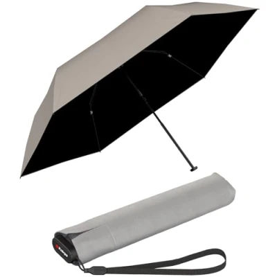 Abbildung von Knirps Taschenschirm US.050 Ultra Light Slim Manual mit UV und Hitzeschutz Stone
