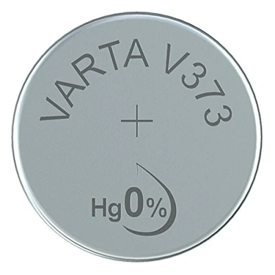 Abbildung von VARTA 14501373 Knopfzellen Batterie V373 mit 1,5 Volt, Kapazität 23 mAh, chemisches System Silberoxid, für elektronische Alltagsgeräte zur Sicherstellung einer optimalen Energieversorgung