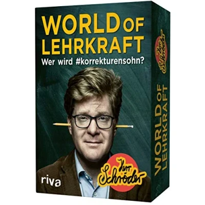 Abbildung von World of Lehrkraft Das Kartenspiel Wer wird #korrekturensohn?