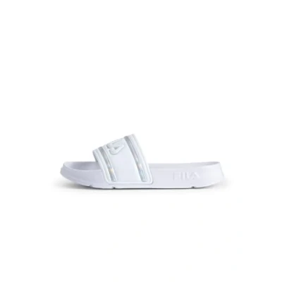 Abbildung von FILA Damen Morro Bay Logo Slipper wmn Slide Sandal, White Iridescent, 37 EU
