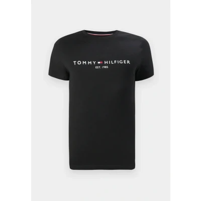 Abbildung von Tommy Hilfiger LOGO TEE Tshirt print, Herren, Größe: Small, Black