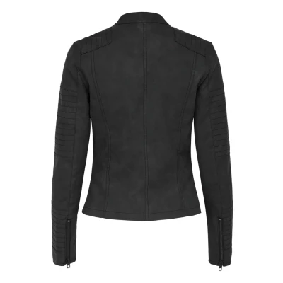 Abbildung von ONLY Onlava Biker OTW NOOS Kunstlederjacke, Damen, Größe: 36, Black