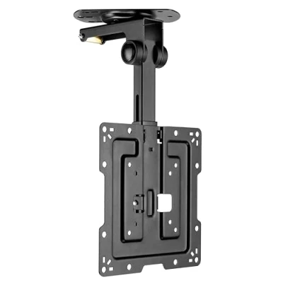 Abbildung von RICOO Monitor und TV Deckenhalterung für Fernseher 19 43 Zoll, Klappbar, Schwenkbar Höhenverstellbar, Universal Halter Decke D0422, Fernsehhalterung bis 20 kg mit max. VESA 200x200 mm