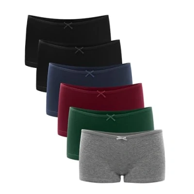 Abbildung von Libella® Panties Damen Boxershorts Unterhose Unterwäsche Set Baumwolle 6er Pack 3901 UN8 M