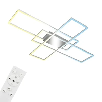 Abbildung von LED Deckenlampe Roami, 104x71 cm, alu chrom, CCT