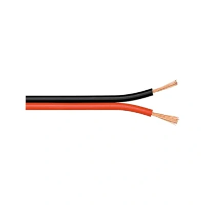 Abbildung von Goobay 67728 Lautsprecherkabel 2x0,75mm² CCA Litze / Boxenkabel Audio Kabel Meterware Speaker Cable Litzenkabel Audiokabel Subwoofer Rot Schwarz 10m