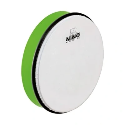 Abbildung von Nino Percussion Hand Drum Instrument Große Handtrommel für Kinder ab 5 Jahren Durchmesser 10 Zoll (ca. 25 cm) Kunststoff, Grün (NINO5GG)
