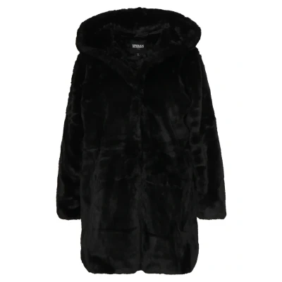 Abbildung von Urban Classics Curvy Ladies Hooded COAT Wintermantel, Damen, Größe: 5XL, Black