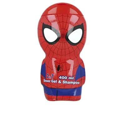 Abbildung von Air Val International Spiderman Duschgel &amp; Shampoo − 3D Figur mit tollem Duft, für Kinder und Erwachsene (400 ml)
