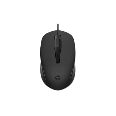 Abbildung von HP 150 Maus (kabelgebundene Maus, bis 1.600 DPI, Rechtshänder Linkshänder Maus) schwarz