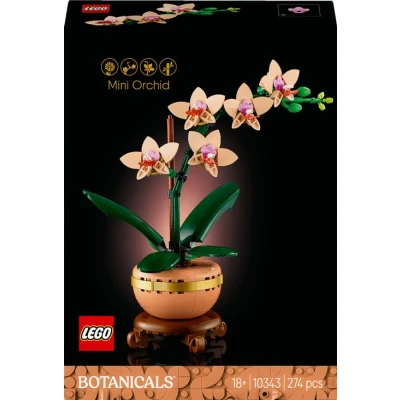 Abbildung von LEGO Botanicals Mini Orchidee Kunstblumen Set Deko fürs Wohnzimmer oder Büro Geschenk für Frauen und Männer Künstliche Pflanzen Bauset Erwachsene 10343