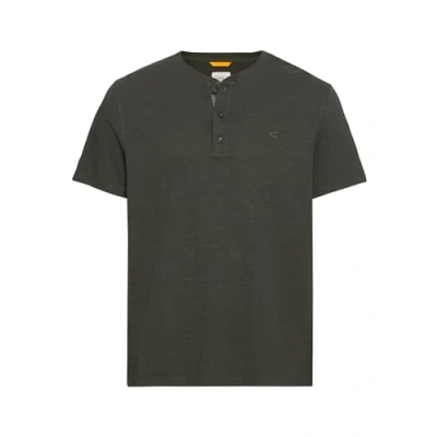 Abbildung von camel active Herren Kurzarm Henleyshirt aus Reiner Baumwolle Grün Menswear XL
