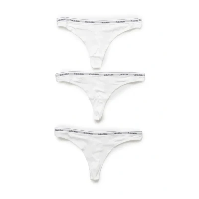 Abbildung von Calvin Klein 3 PACK String, Damen, Größe: XL, White