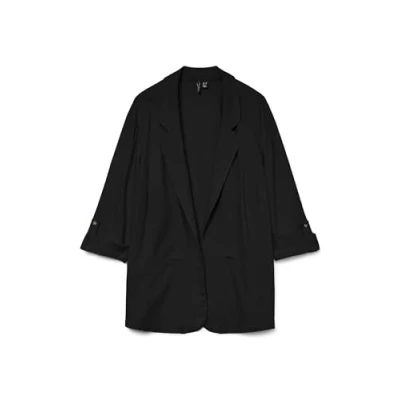 Abbildung von Vero Moda Curve Vmcjesmilo 3/4 Blazer, Damen, Größe: 50, Black