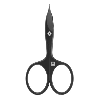 Abbildung von ZWILLING Kombi Nagelschere (Schere für Nägel und Nagelhaut, Gebogene Schneide feine Spitze präzisen Schnitt), Premium, Schwarz, 90 mm